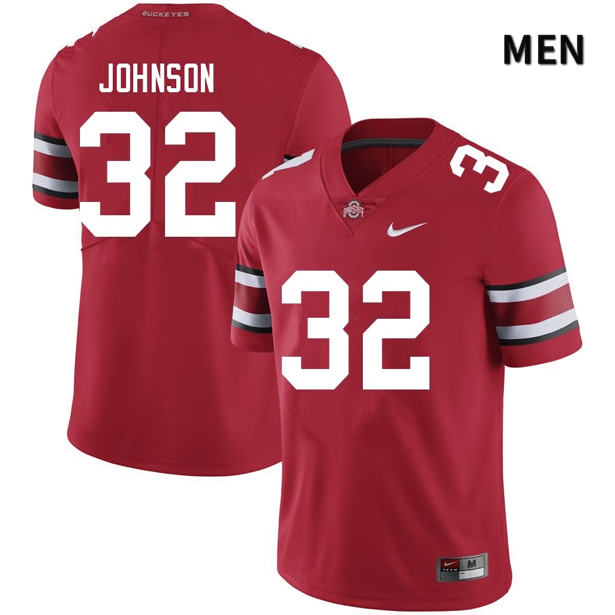 Jakailin Johnson Ohio State Buckeyes Men's NCAA #32 Red College Stitched Football Jersey PHY2556QV